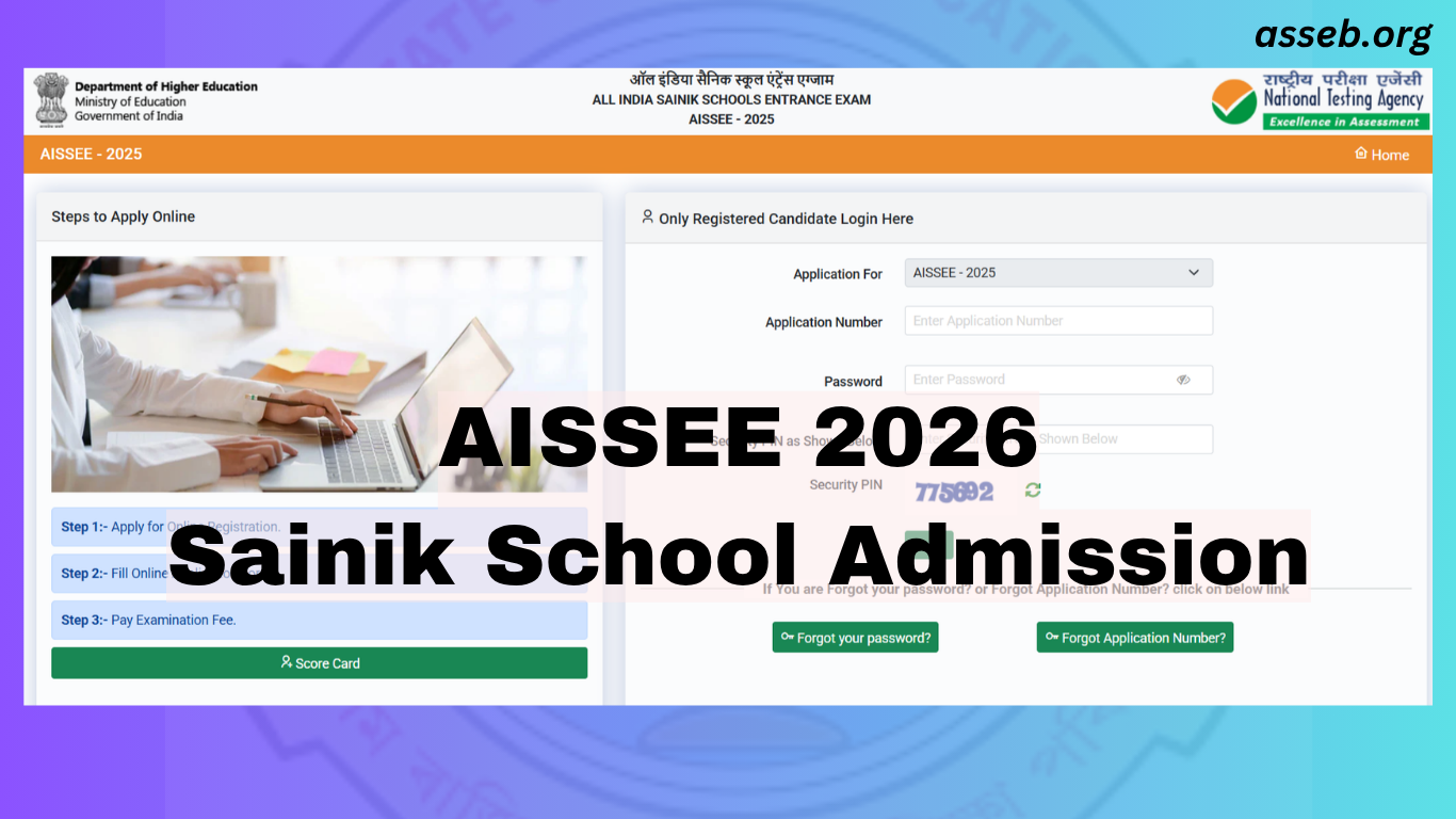 AISSEE 2026 – Sainik School Admission Notification