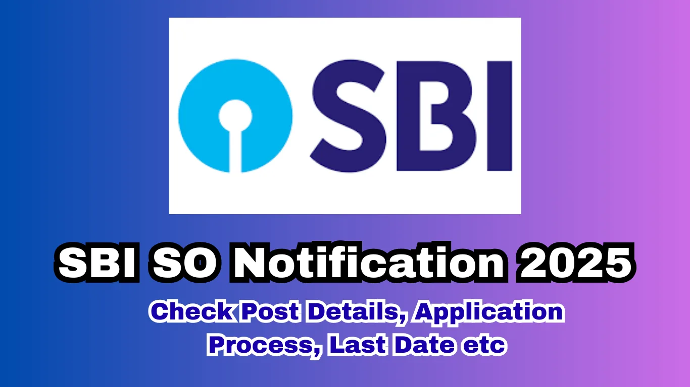 SBI Specialist Officer 2025: Notification Out for 996 SO Posts
